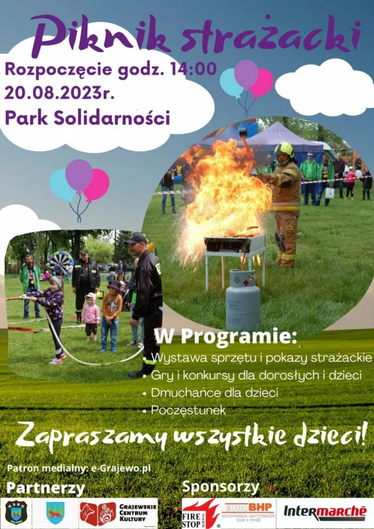 III Piknik Strażacki już 20.08.2023 – ZAPRASZAMY