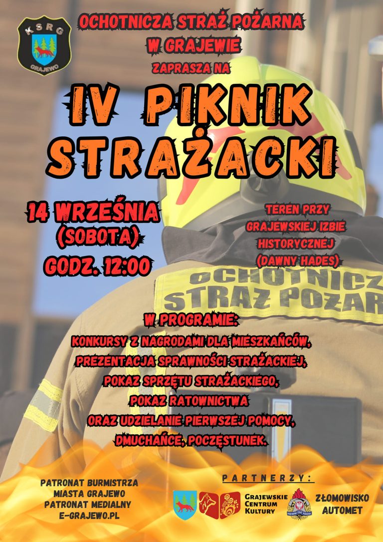 Zapraszamy na IV Piknik Strażacki