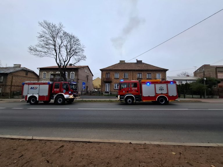 Pożar sadzy w kominie