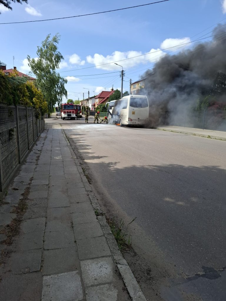 Pożar autokaru