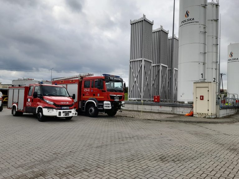 Ćwiczenia na obiekcie Stacji Regazyfikacji Gazu LNG w Grajewie